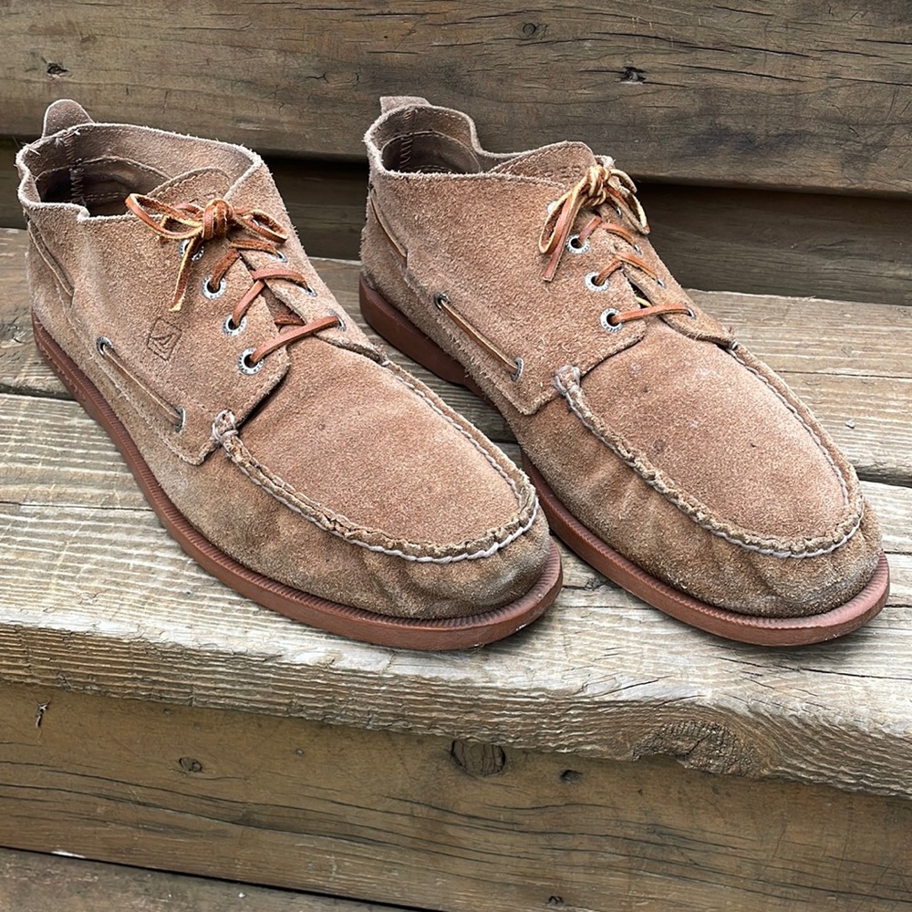 Sperry Top~Sider Tan Suede Chukka US 13